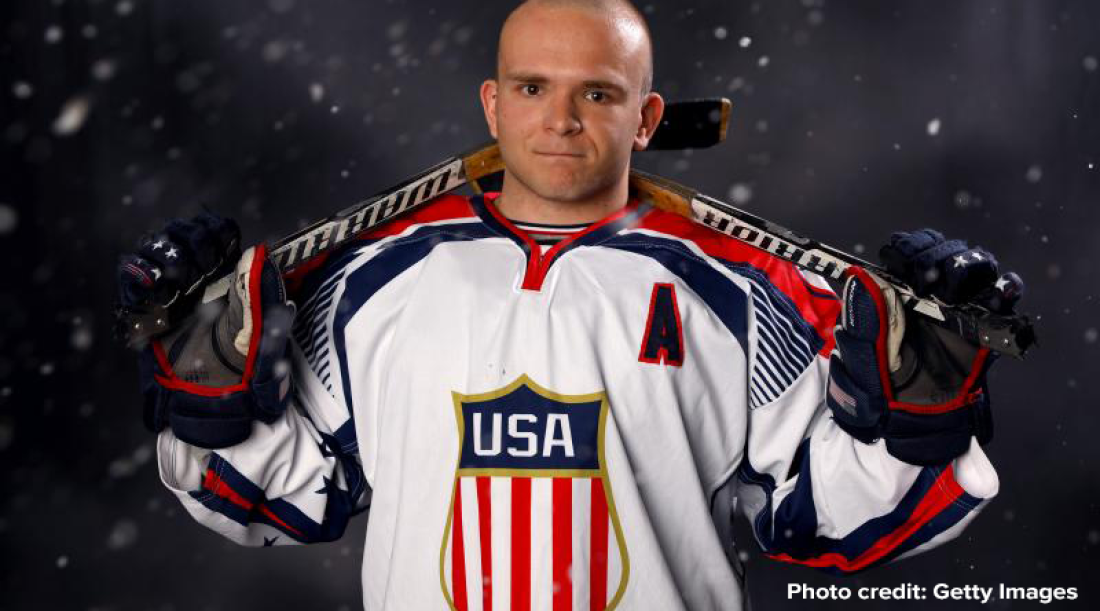 Image of Paralympian, Josh Pauls in his USA Uniform.